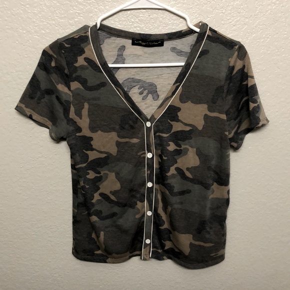 Camo - Rags II Riches Top - Picture 2 of 4